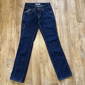 Ariat rebar Denim Jeans midrise straight 26R Workwear Western